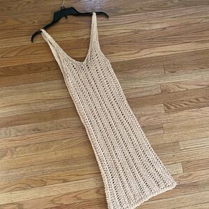 Spell Saskia Crochet Boho Knit Dress Swim Cover Up